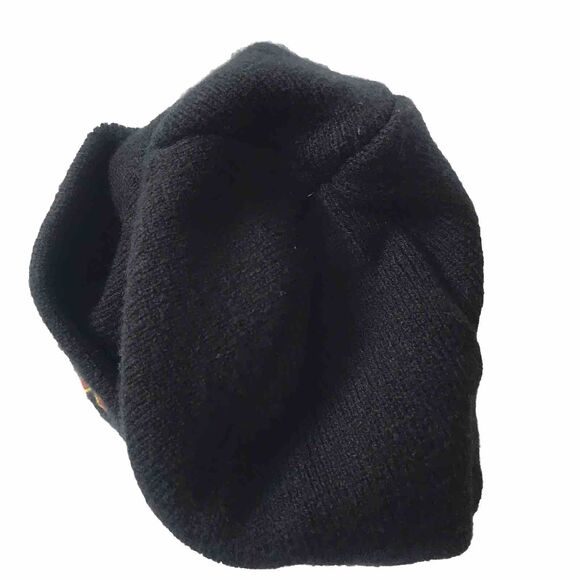 AC/DC Embroidered Logo Men's Black Knit Beanie Stocking Toque Hat Lid OSFM EUC - Picture 3 of 7